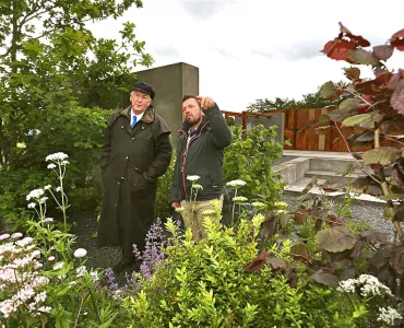 Duke of Devonshire with Paul Hervey-Brookes