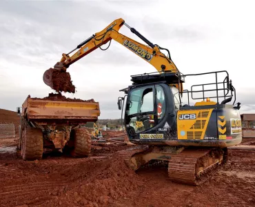 JCB JS131 tracked excavator