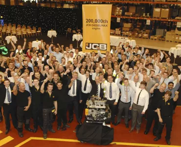 JCB production milestone