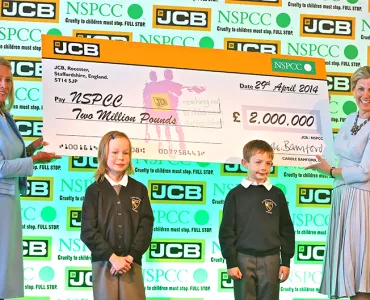 JCB raise £2 million for NSPCC