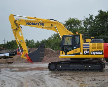 Komatsu HB215LC-2 hybrid excavator