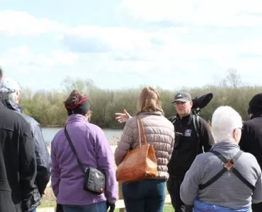 Visitors to Blott's Pit 