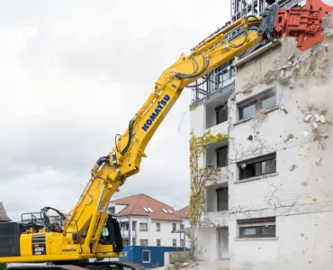 Komatsu K100 boom change system