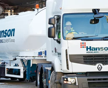 Hanson Cement tanker