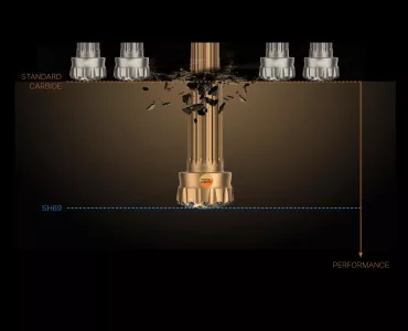 Sandvik SH69 DTH drill bit