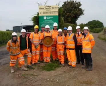 Staff at Raymond Brown's Chilton site