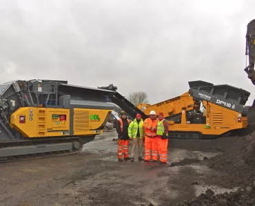 Rubblemaster impact crusher and Anaconda screener