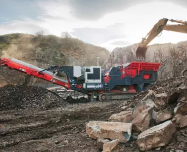 Sandvik QJ 341 mobile jaw crusher