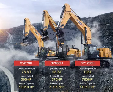 SANY excavators