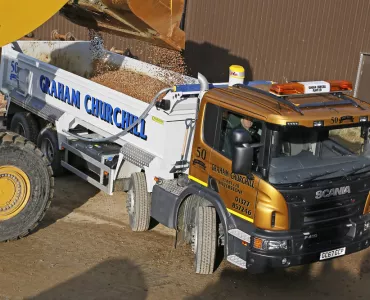 Scania tipper with Charlton Superlite body