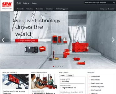 SEW-Eurodrive website