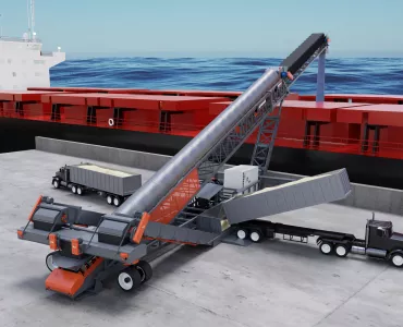 TeleStacker ship-loading conveyor