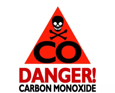 Carbon monoxide warning sign
