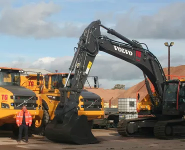 Volvo machines for Tudor Griffiths Group