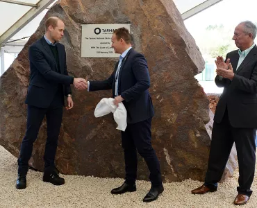 HRH The Duke of Cambridge, Martin Riley and Ken McNight