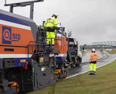 Resurfacing at Silverstone