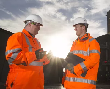 Tarmac workers