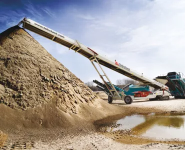 Telestack radial conveyor