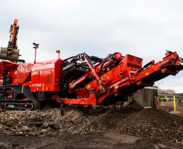 Terex Finlay J-1170AS mobile jaw crusher