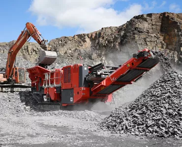 Terex Finlay J-1175 dual-powered jaw crusher