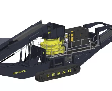 Tesab 1200TC mobile crusher