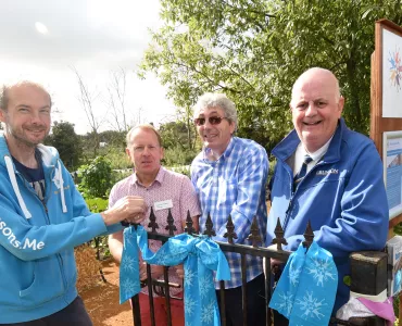 Official opening of the community garden