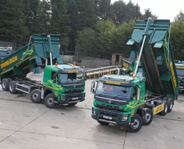 Volvo FMX trucks fitted with Multimaster bodies