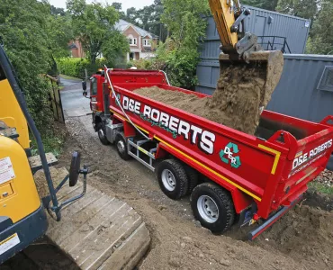 D&E Roberts' tipper truck