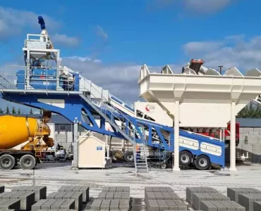 TBS MB100 mobile batching plant