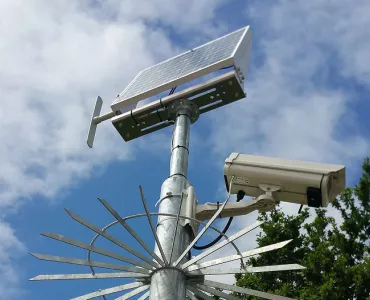 Solar-powered CCTV