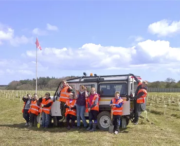 Tree planting at Potland Burn surface mine