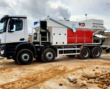 Utranazz K960 mobile concrete batching plant