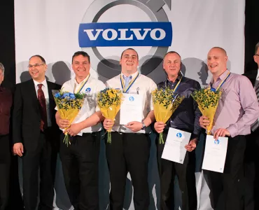 Volvo CE's UK customer support centre win Volvo Global Masters competition
