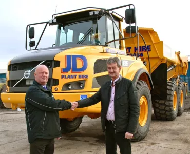 JD Plant Hire take delivery of a Volvo A30F dumptruck