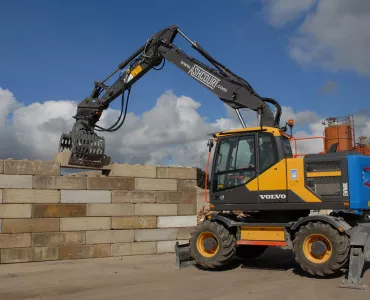 Volvo EW160E wheeled excavator