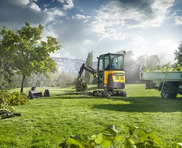 Volvo D-series compact excavator