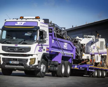 One of the Volvo FMX trucks acquired by Jet Plant Hire