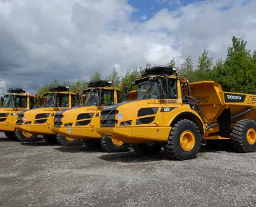 Volvo A25F articulated haulers