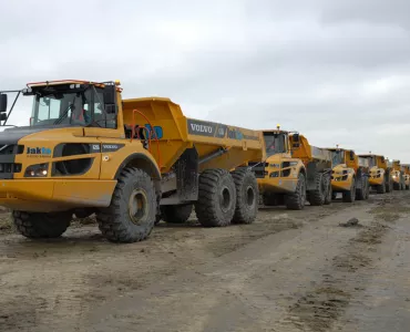 Volvo articulated dumptrucks