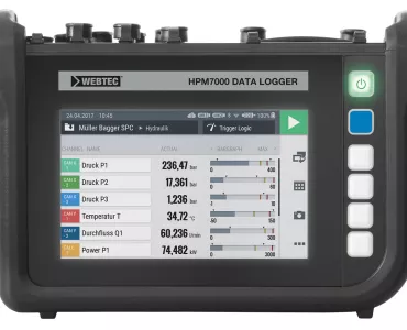 Webtec HPM7000 hydraulic data logger