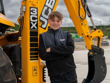 Finlay Gallagher has been crowned the UK’s youngest qualified digger driver – at the age of just 13