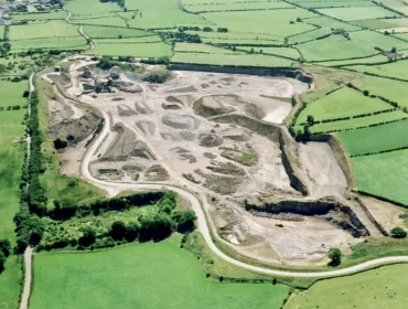 Aerial view of Tendley Quarry extension