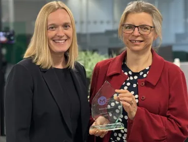 Clare Mayo and Helen Johnson, recruitment performance and process manager at Heidelberg Materials