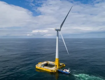 Floating concrete foundation for offshore wind power. Image: BW Ideol