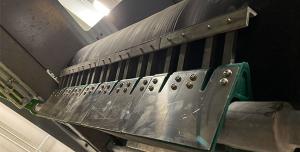 STARCLEAN® belt cleaners installed on one of the belts on site