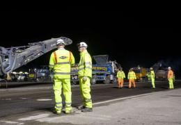 Colas resurfacing works at London Gatwick Airport