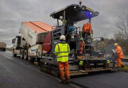 National Highways and Hanson CarbonLock asphalt trial