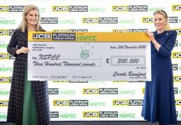 JCB NSPCC cheque