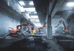 Husqvarna remote-controlled demolition robots