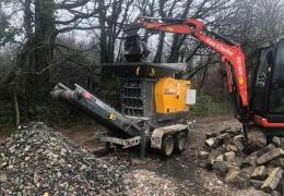 RubbleCrusher RCV150V mobile compact jaw crusher